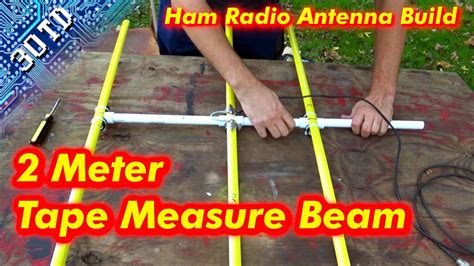 Ham Radio Tape Measure Yagi Beam Antenna Build For 2 Meters 3 Old