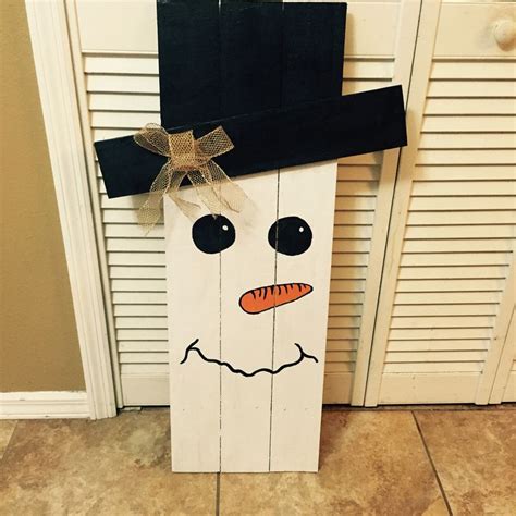 Snowman Picket Fence Holiday Crafts Christmas Crafts Crafts