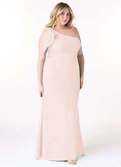 Azazie Rinna Blushing Pink Bridesmaid Dresses Azazie