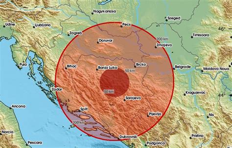 Potres Magnitude 4 8 Pogodio BiH Osjetio Se I U Slavoniji I Baranji