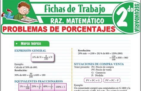 Proporciones Para Segundo De Secundaria Fichas De Trabajo Images