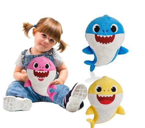 MASKOTKA REKIN BABY SHARK PIOSENKA LED 30 CM MIŚ ERLI pl