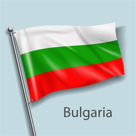 La Bandera Nacional De Bulgaria En Europa Vector Premium