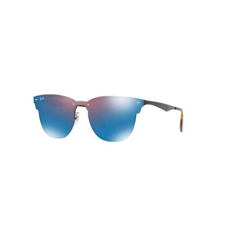 Lente De Sol Ray Ban Blaze Clubmaster Rb N V Mm Azul