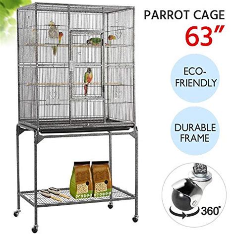 Yaheetech Wrought Iron Rolling Large Bird Cage