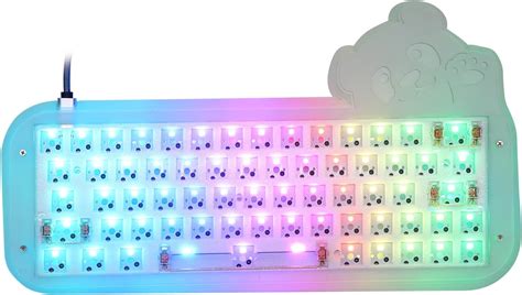 Epomaker Mini Panda Hot Swappable Akrilik Rgb Kablolu Mekanik