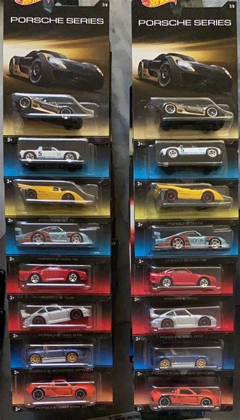 Hot Wheels Porsche Series Full Set Hobbies Toys Toys Games On Carousell