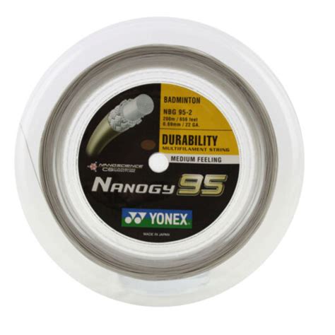 Yonex Nanogy Silver Gray Mm Meter Kw Flex Racket Specialist