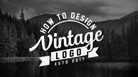 Create A Retrovintage Logo In Adobe Illustrator Youtube