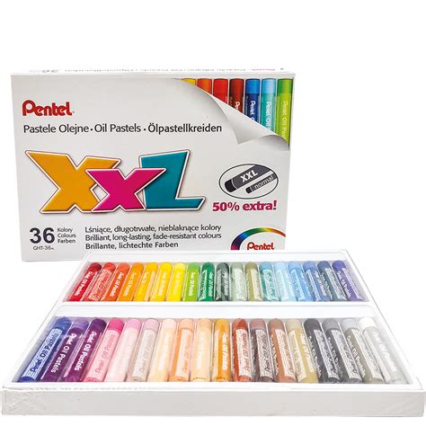 Extra Large Round Stick Oil Pastels Colour Set Pentel Pentel