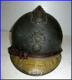 Casque Adrianinfanterie Peinture Bleu Horizon Attribu Un