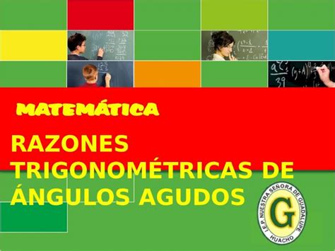 Pptx Razones Trigonométricas De ángulos Agudos 4º Dokumen Tips