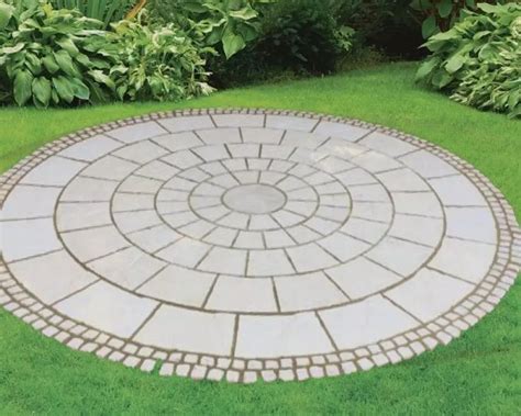 Paving Ideas Pathways For Beginners In Circle Patio Circular