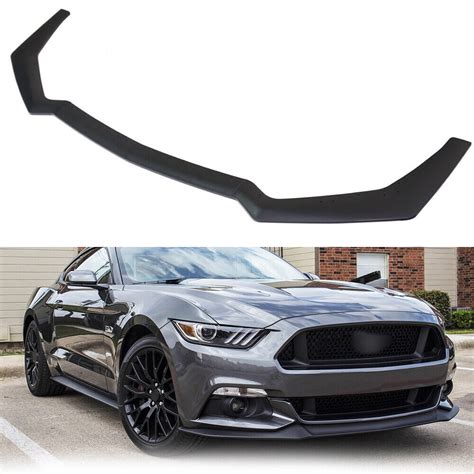 For 18 23 Ford Mustang GT Style Front Bumper Body Kit Spoiler Lip