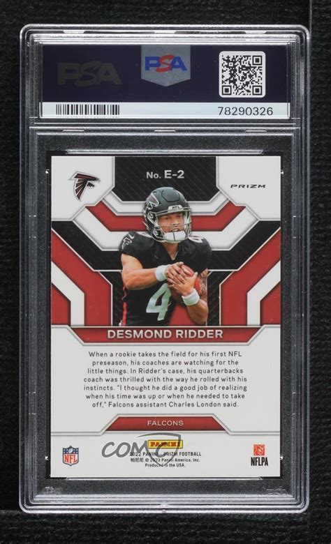 2022 Panini Prizm Emergent No Huddle Prizm E 2 Desmond Ridder RC