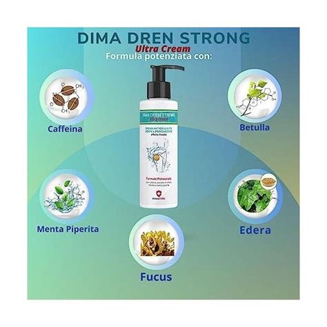 DIMA DRENA STRONG Crème anti cellulite Drainante forte liporiduce