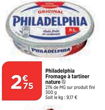 Promo Philadelphia Fromage Tartiner Nature Chez Maximarch