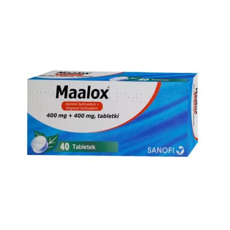 Maalox 400 mg 400 mg 40 tabletek opinie skład i cena Apteka