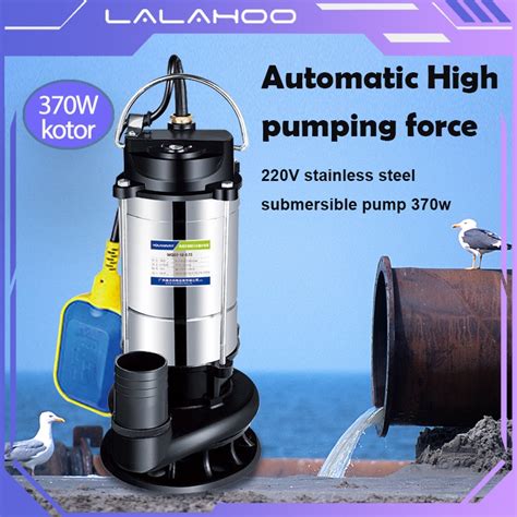 Jual Pompa Celup Air Kotor Otomatis 370Watt Stainless Steel Sewage Pump