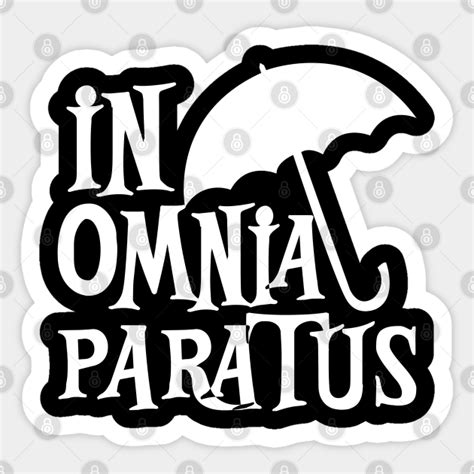 In Omnia Paratus Gilmore Girls Sticker Teepublic