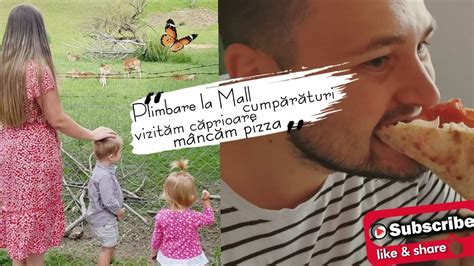 Plimbare în mall cumpãrãturi vizitãm cãprioare si mâncãm pizza Vlog