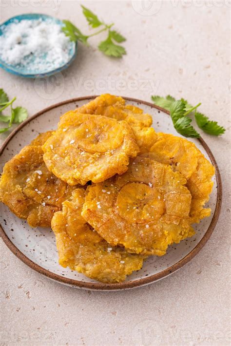 Tostones Traditional Carribean Dish Twice Fried Plantains 15944624