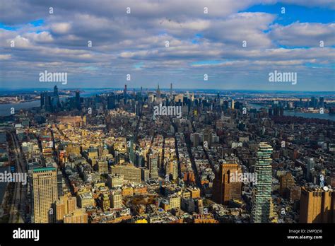 New York Skyline from One World Observatory Stock Photo - Alamy