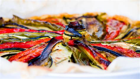 tarte aux légumes rôtis et au chèvre icookstuff