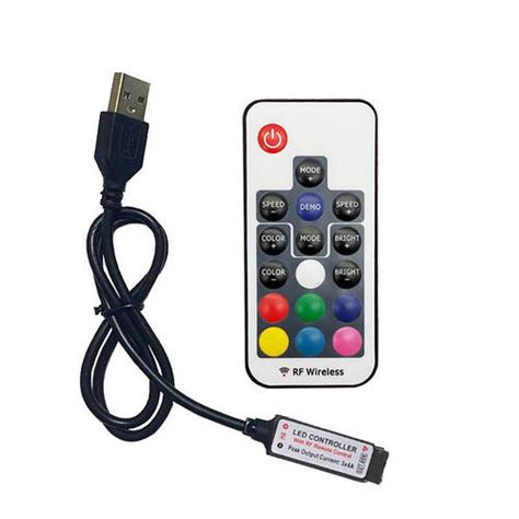 Купить LED контроллер USB для RGB светодиодных лент с пультом ...
