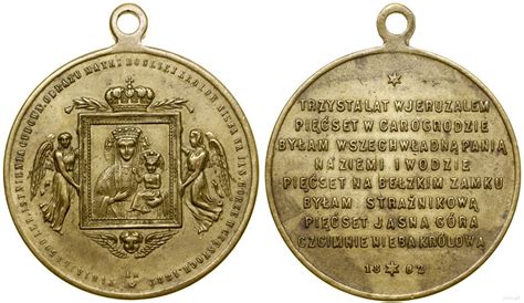 Medal Lecie Obrazu Matki Boskiej Cz Stochowskiej Aw Obraz