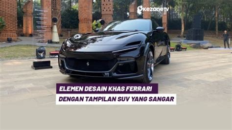 Resmi Meluncur Di Indonesia Beginilah Penampakan Mobil Suv Ferrari