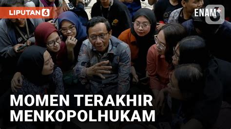 Mundur Dari Kabinet Indonesia Maju Ini Momen Terakhir Mahfud Md Di