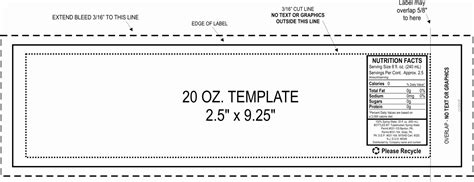 2 Liter Soda Bottle Label Template