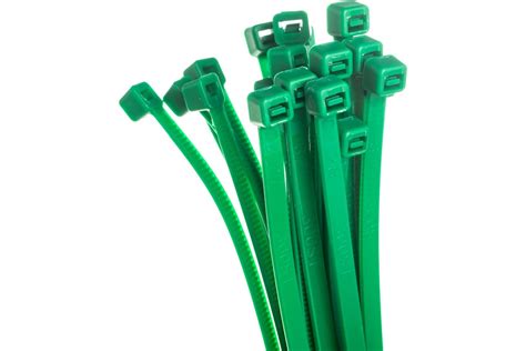 Нейлоновые стяжки FORTISFLEX КСС 5х300 зеленый 100 штук 61333 ...