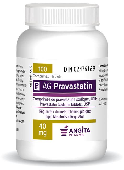 Ag Pravastatin Mg Angita Pharma