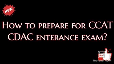 How To Prepare For CCAT CDAC Entrance Exam YouTube