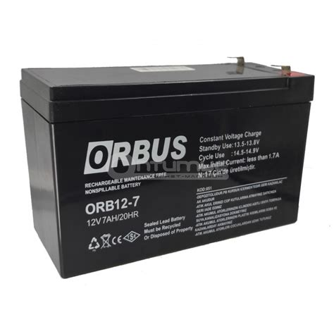 Аккумулятор AGM Orbus ORB1270 12 В 7 Ач — купить в интернет магазине ...
