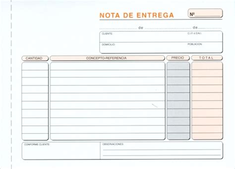 Nota De Entrega De Mercancia En Prestamos Prestamosmeaco