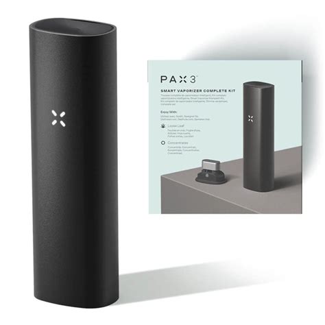 PAX 3 Kit Complet Vaporisateur CBD Smart Couleur Noir Happease