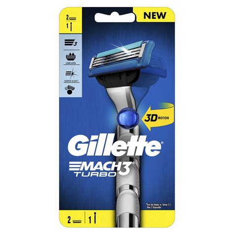 Boots Gillette Mach3 Turbo 3D Razor 2Up