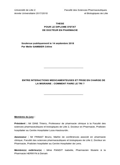 Cas de comptoir n2 Pépite Entre interactions médicamenteuses et