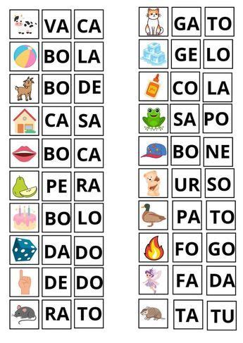 Silabas Para Formar Palavras Para Imprimir - Best 12 Formar Palavras Com Silabas Para Imprimir – Dani Educar 11A ...