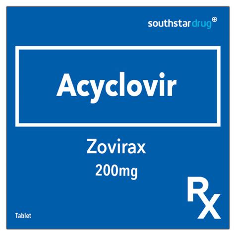 Rx Zovirax 200mg Tablet Lazada PH