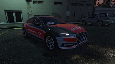 Audi A Police Car Livery Highway Patrol Paintjob Gta Mods