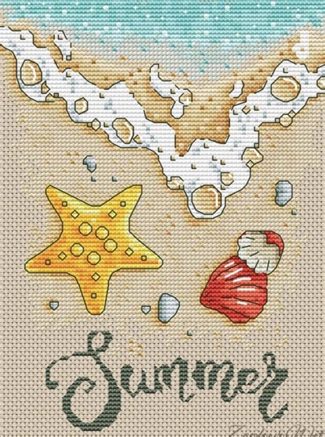 Summer Free Cross Stitch Design Sea Xstitch Needle Craft