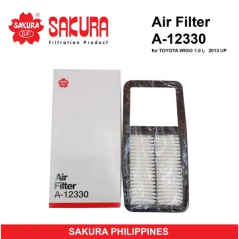 Sakura Air Filter A12330 For Toyota Wigo Gen1 2013 2016 Lazada PH