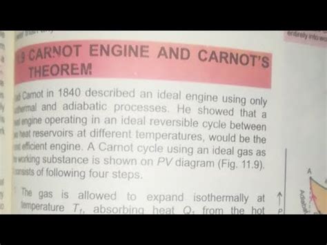 Carnot Engine And Carnot S Theorem Youtube