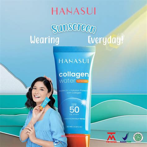 Jual Hanasui Collagen Water Sunscreen Spf Pa Uv Ml Shopee