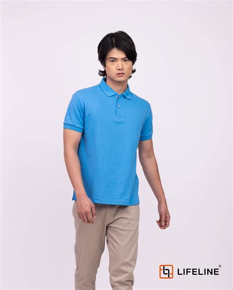 Lifeline Mens Poloshirt Blue Ice For Sale Lifeline Shirts