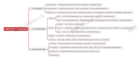 护理学专业知识：护士的职业防护思维导图编号t6113856 Treemind树图